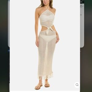 WeWoreWhat New With Tags! Crocheted Coverup Maxi Dress Size L